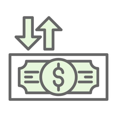 para vektörü düz renk simgesi