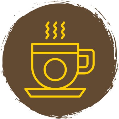 kahve fincanı ikonu vektör illüstrasyonu 