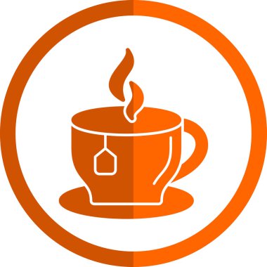 çay fincanı ikonu vektör illüstrasyonu