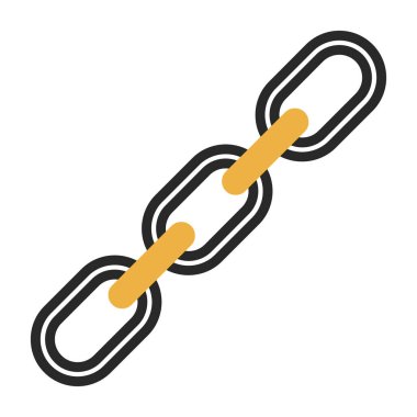 Zincir simgesi, vektör illüstrasyonu