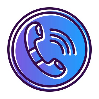 telefon ahizesi simgesi, vektör çizimi basit tasarım