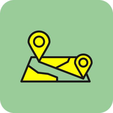 harita pin konumu simgesi düz biçimli