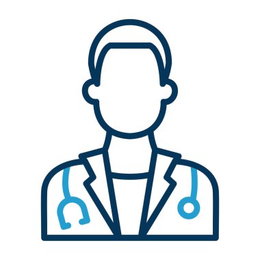 doktor simgesi vektör çizimi tasarımı