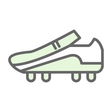 Futbol önyükleme kutsal kişilerin resmi, vektör çizim 