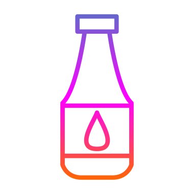 Şişe simgesinin vektör illüstrasyonu 