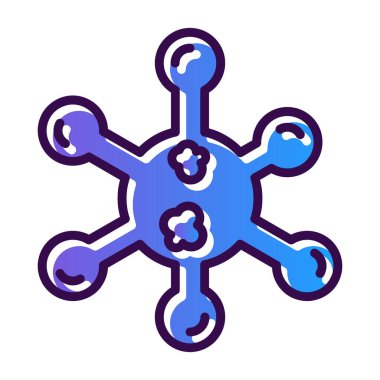 Virüs ikonu vektör illüstrasyonu