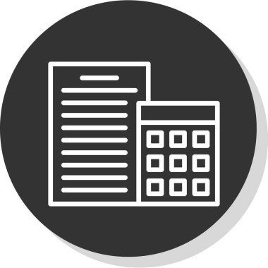 Belge simgesinin vektör illüstrasyonu