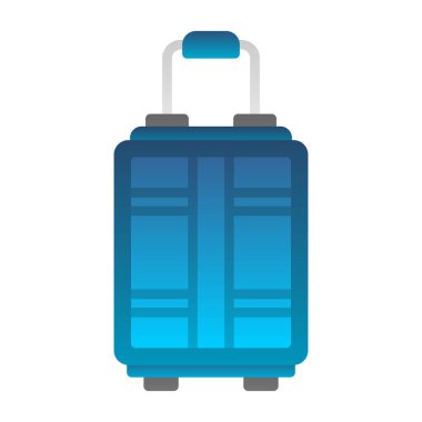 Bagaj web simgesi, vektör çizim 