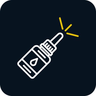 Burun spreyi ikonu. vektör illüstrasyonu                       