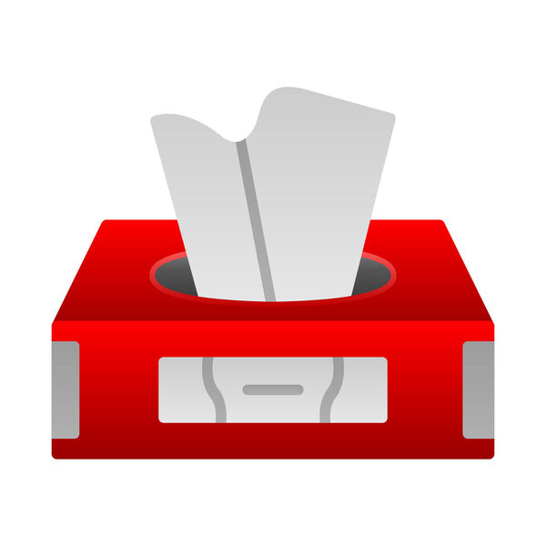 Tissue box web icon, vector illustration
