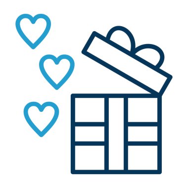 hediye kutusu vektör simgesi 