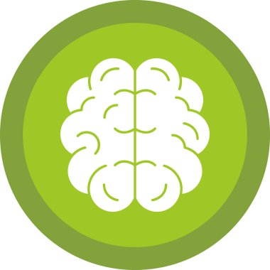 Beyin simgesi, vektör illüstrasyonu 