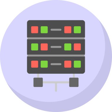 sunucu simgesi, vektör illüstrasyonu basit tasarım