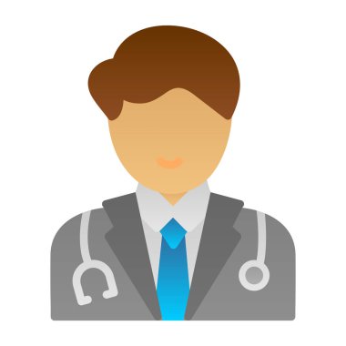 doktor simgesi vektör çizimi tasarımı