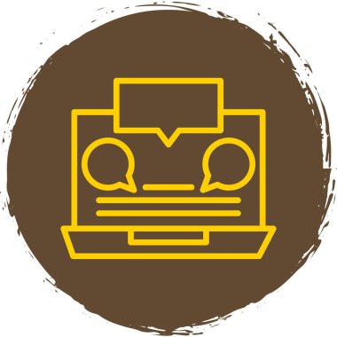 Yazıcı. Web simgesi basit illüstrasyon