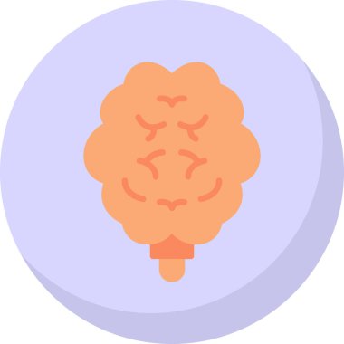 Beyin simgesi, vektör illüstrasyonu 