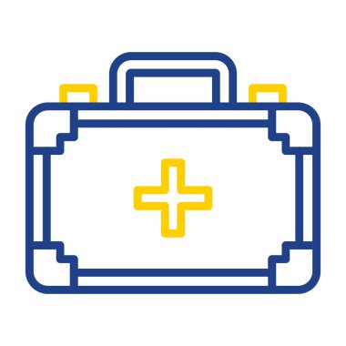 ilk yardım kiti vektör simgesi 