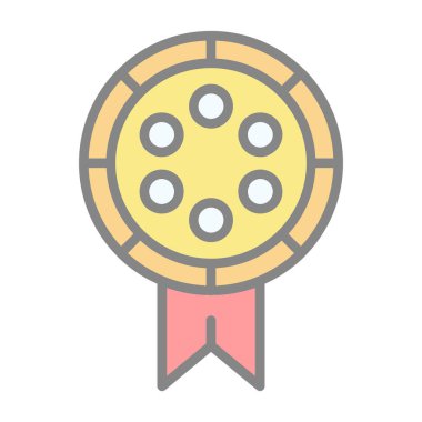 ödül vektör renk çizgisi simgesi