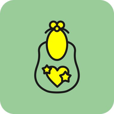 Modern bebek simgesinin vektör çizimi