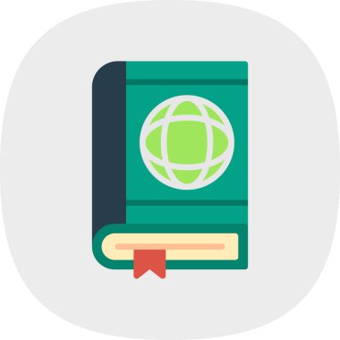 Düz pasaport simge vektör çizim