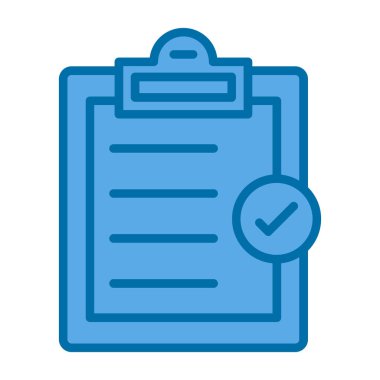 Kontrol listesi simgesi vektör illüstrasyonu