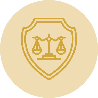 Kolayca değiştirilebilen veya düzenlenebilen adalet vektörü simgesi