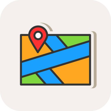 konum pin konum simgesi, vektör arkaplan 