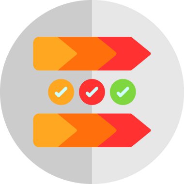 Onay işareti düz vektör simgesi