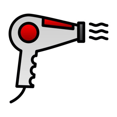 Kurutucu simgesinin vektör illüstrasyonu 