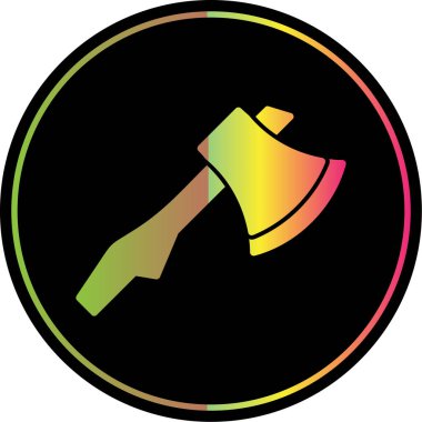 Balta simgesi, çizgi film tarzı. vektör illüstrasyonu                 