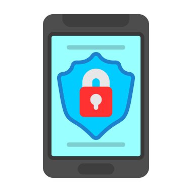 Güvenlik simgesinin vektör illüstrasyonu 