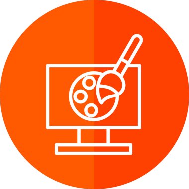 bilgisayar simgesi vektör illüstrasyonu