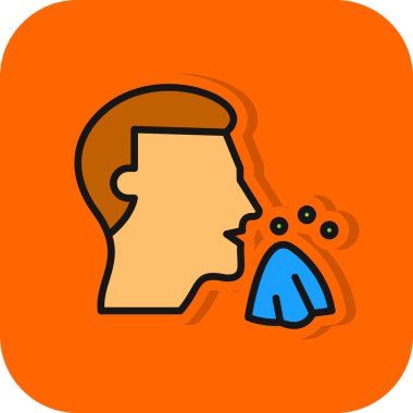 Çizgi film simgesinin vektör çizimi