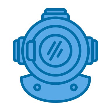 diving helmet icon vector illustration