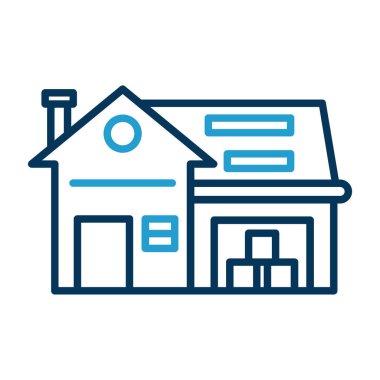 Ev simgesi, vektör illüstrasyonu basit tasarım