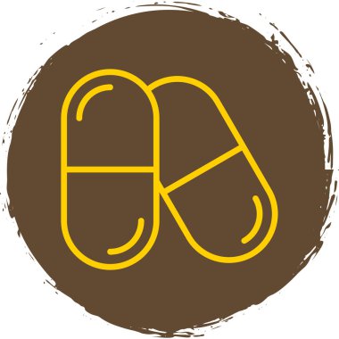 hap simgesi, vektör illüstrasyonu basit tasarım