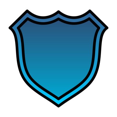 kalkan simgesi, vektör illüstrasyonu basit tasarım