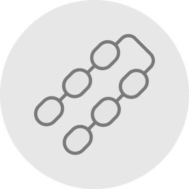 Zincir simgesi, vektör illüstrasyonu