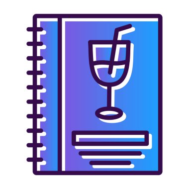 menü düz simgesi, vektör illüstrasyonu