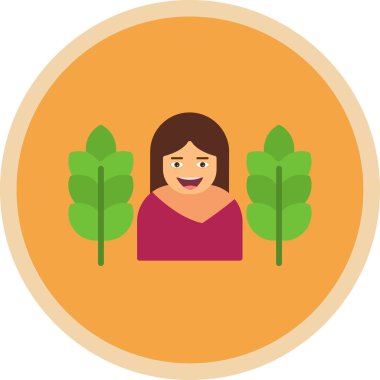 insanlar düz vektör simgesi