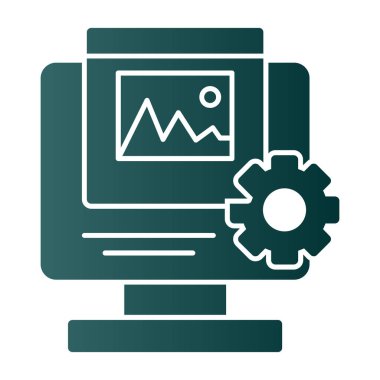 Web tasarım simgesi. Web simgesi