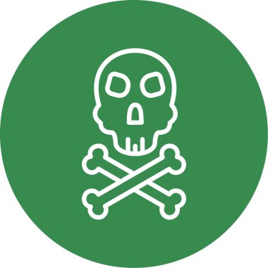 Kurukafa simgesi vektör illüstrasyonu