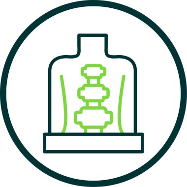 Bir şişe simgesinin vektör illüstrasyonu