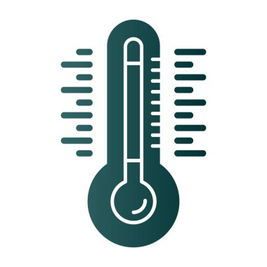 Termometre. Web simgesi basit tasarım