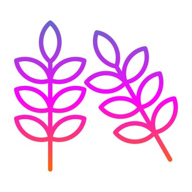 Buğday simgesi, vektör illüstrasyonu basit tasarım