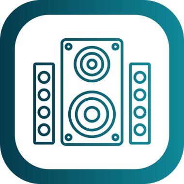 hoparlör simgesi, vektör illüstrasyonu basit tasarım