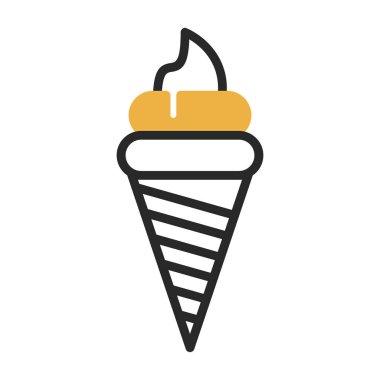 dondurma ikonu vektör illüstrasyonu