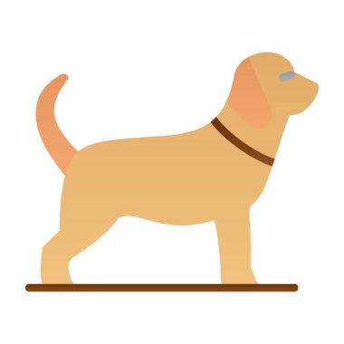 köpek simgesi, vektör illüstrasyonu basit tasarım