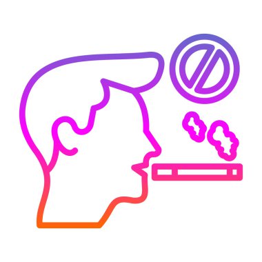 Sigara Sigara Simge Vektör İllüstrasyon