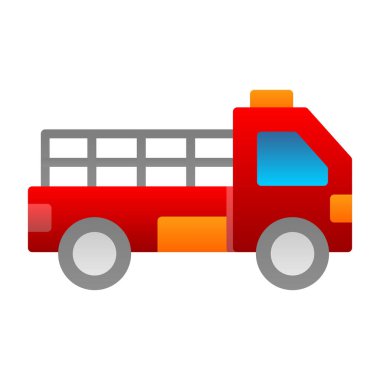 Kamyonet simgesinin vektör illüstrasyonu